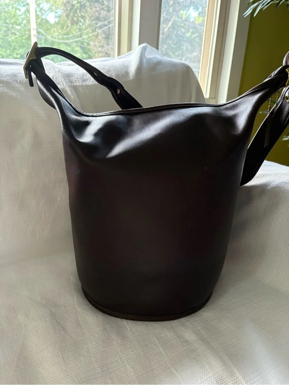 Vintage Coach 9085 XL Duffle Sac Mahogany Leather Bag